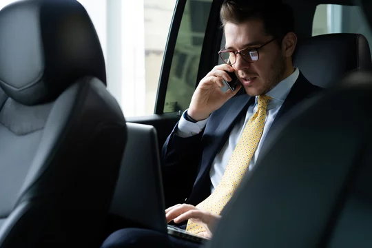 Comfortable airport transfer for professionals on the go.